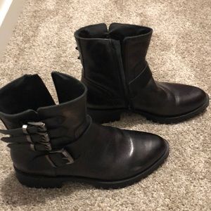 Moto booties, boots